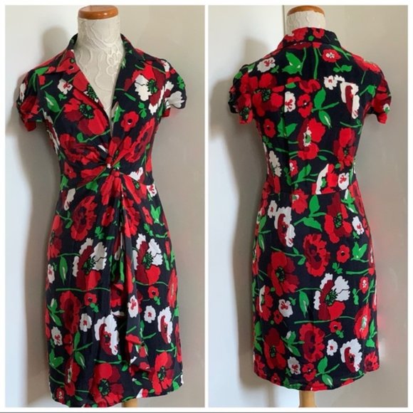$138 NANETTE LEPORE Floral Dress Sz  10       (B.173)